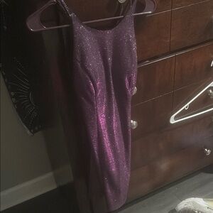 Purple Bodycon Spaghetti Strap Dress for Prom